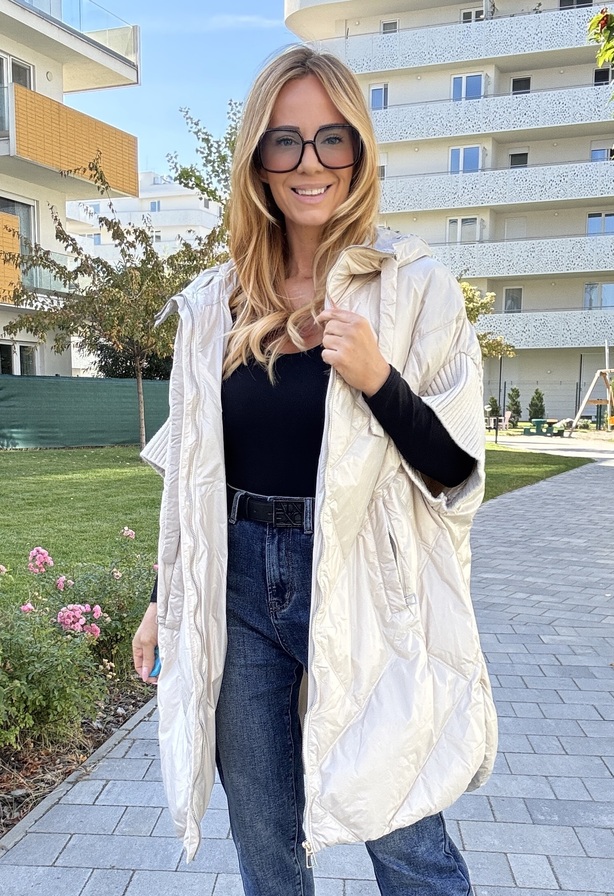Biggy mellény ecrü – Innova Fashion